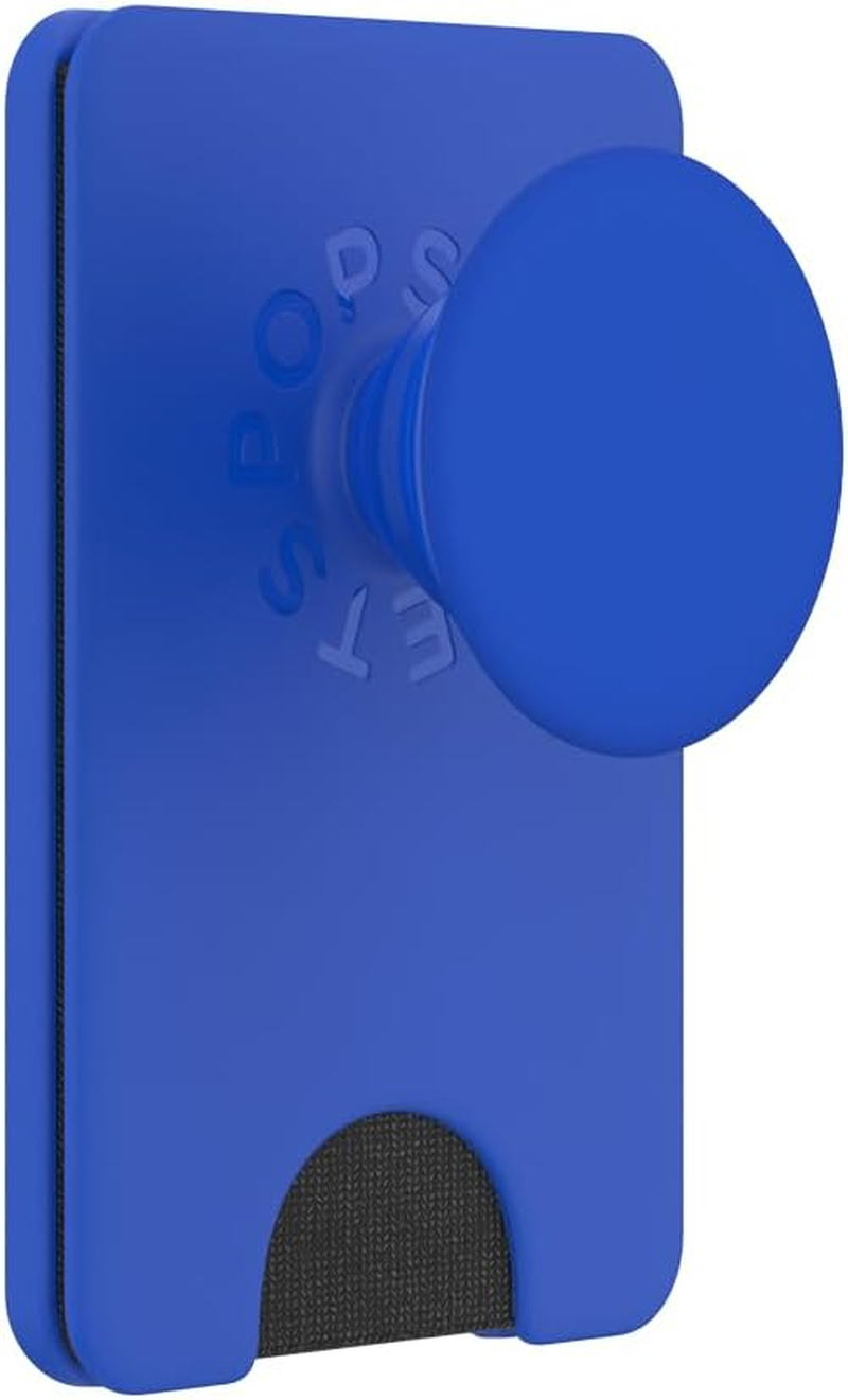 Popsockets Phone Wallet with Expanding Grip, Phone Card Holder, Wireless Charging Compatible, Wallet Compatible with Magsafe, into the Woods - Cobalt image number 2