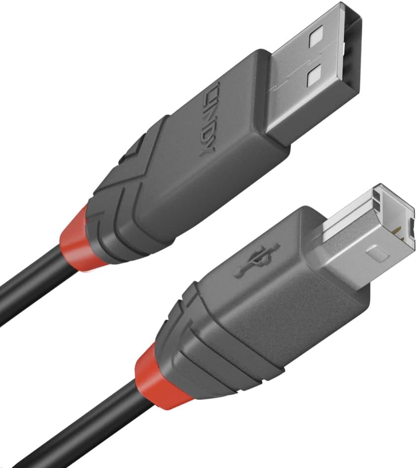 Lindy USB 2.0 Type a to B Cable, Cromo Line, 0.5M Length image number 2