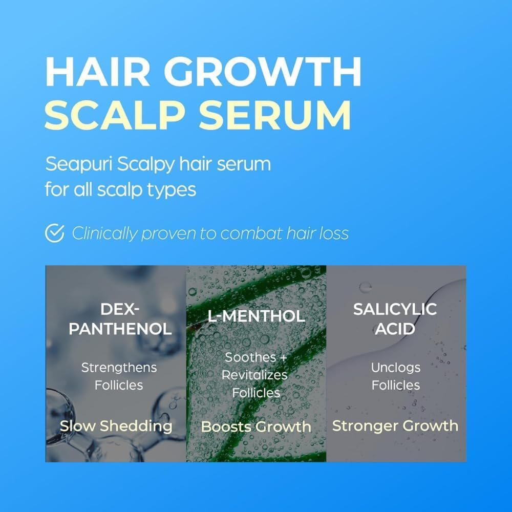 [Seapuri] Dr.33 Hair Scalp Ampoule Double Set (20Ml X 2EA) (Made in Korea)