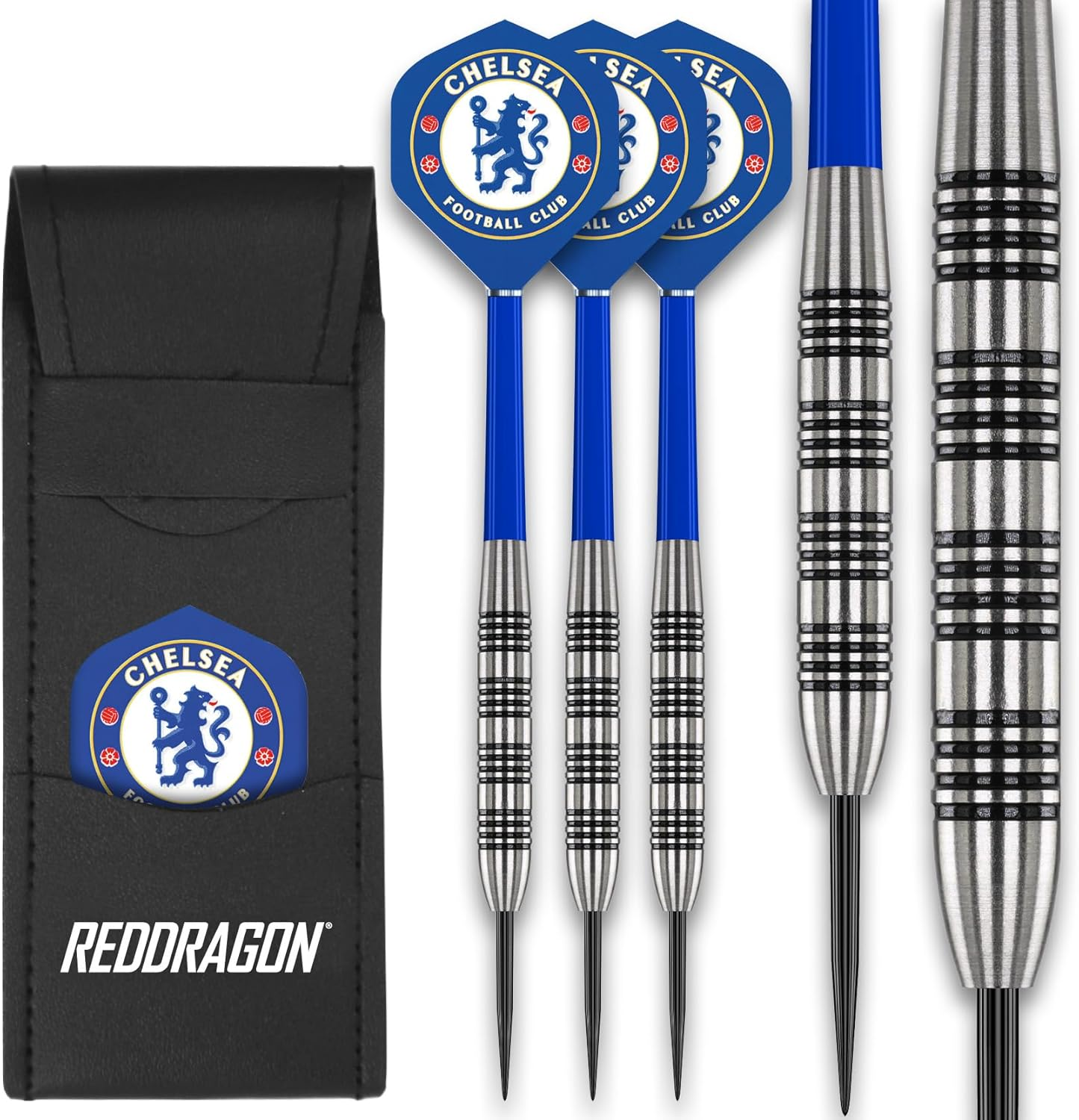 FOCO Official Licensed Football Club Flights with Red Dragon 24G Tungsten Dart Set image number 3