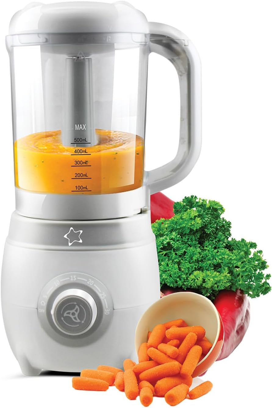 Cherub Baby Easycook Baby Food Maker Steamer Blender Steriliser & Warmer - All-In-One Baby Food Processor - BPA Free Puree Maker for Fruit Veg Meat Fish - Bottle Warmer & Breast Milk Defroster image number 5