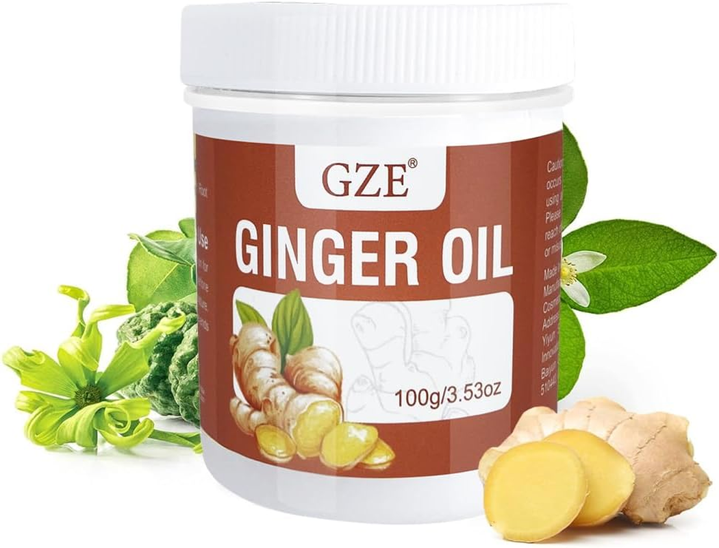 GZE Solid Ginger Oil for Hair Growth - Solid Hair Oil for Scalp Massage - Make Your Hair Shiny and Softer image number 6