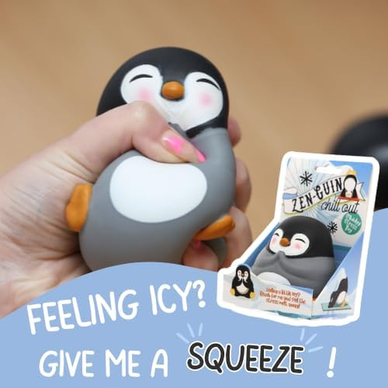 Boxer Gifts Zen-Guin Stress Relief Toy | Helps with Anxiety | Fun Penguin Themed Novelty Desk Accessory Gift, BB2236