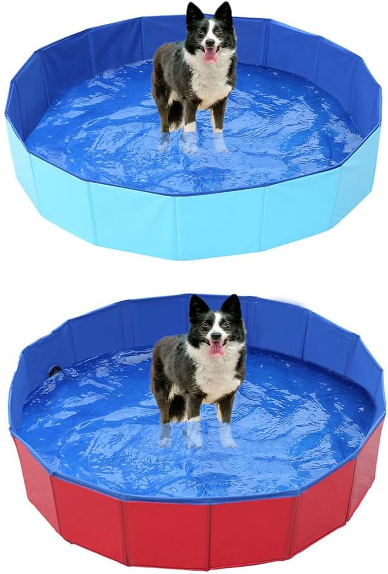 Foldable Dog Pet Bath Pool, Collapsible Dog Pets Pools, Doggie Wading Pool, Pet Swimming Pool, Foldable Dogs Pools, Professional Tub Collapsible Grooming Bathtub for Pets (2Pcs)