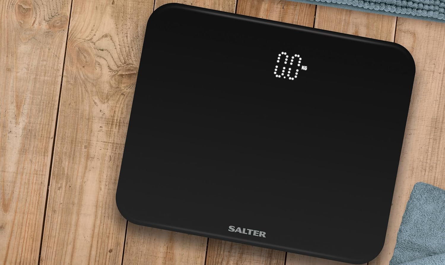 Salter Phantom Compact Bathroom Scale 180Kg, Black