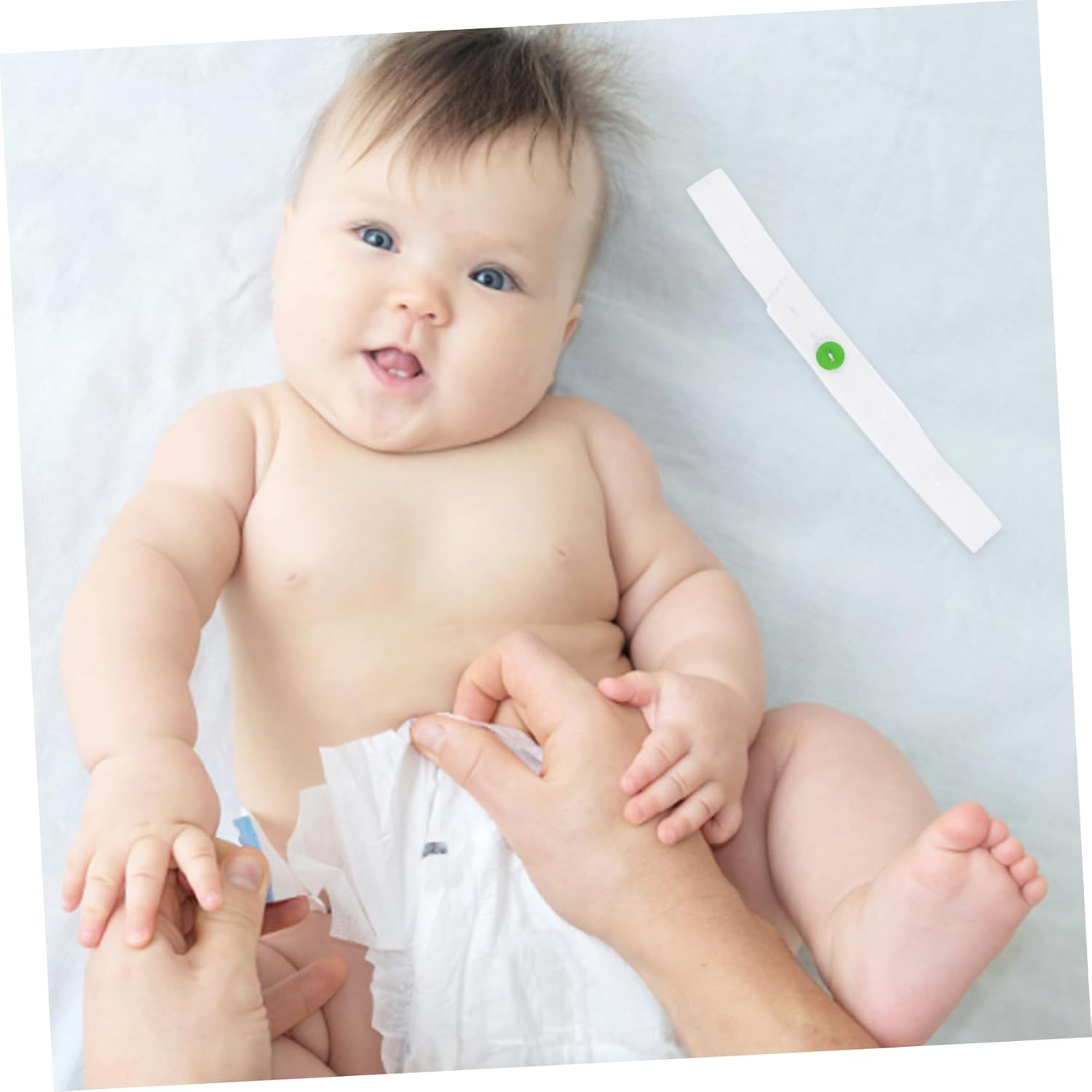 50Pcs Nappy Fastening Buckles Adjustable Diaper Straps for Newborn Toddlers Shower Use image number 5