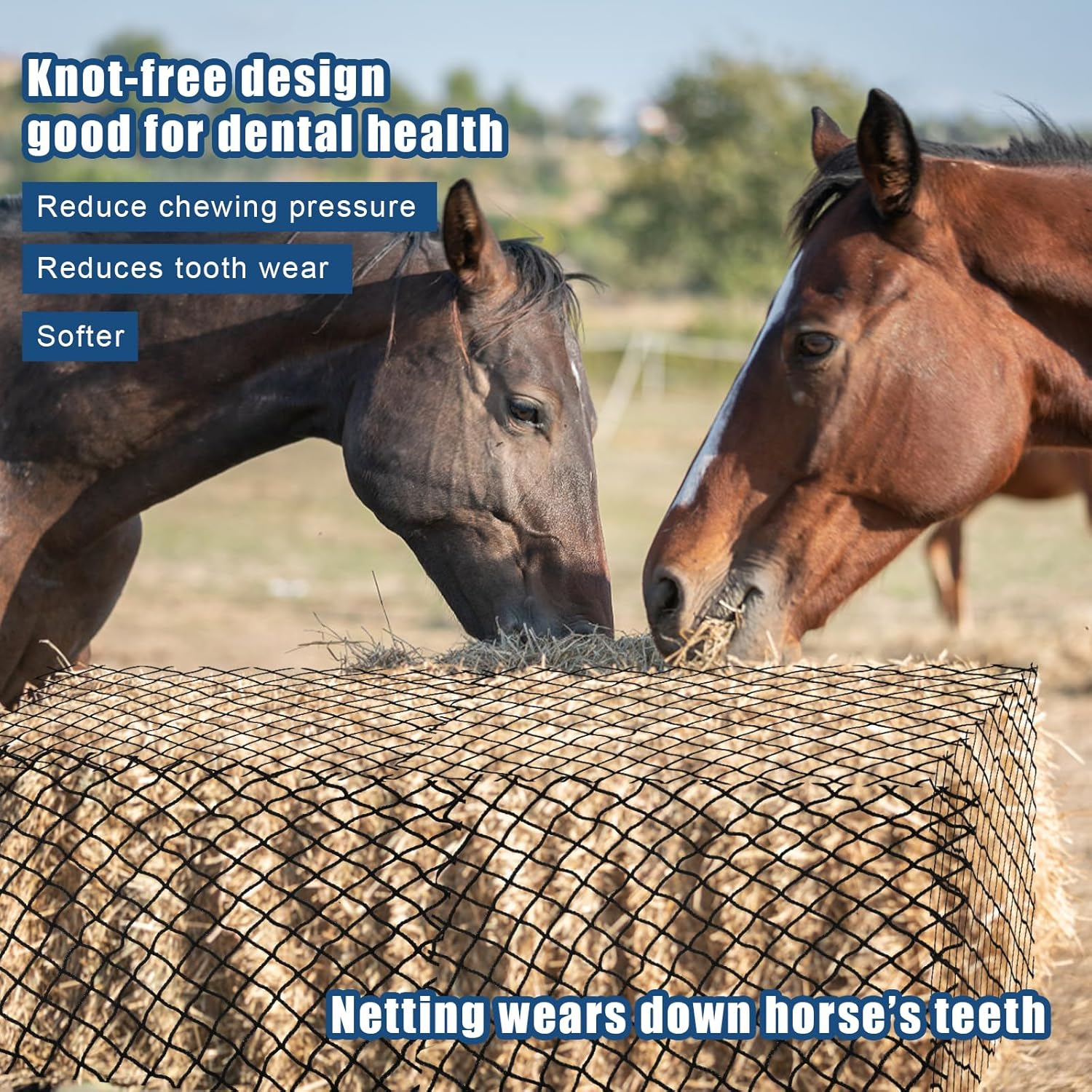 23Pcs Hay Bales for Horses, Large round Bale Hay Net Square Bale Slow Feed Hay Net Fit for 5X5X5 Feet round Hay Bales and 3X4X8 Feet Square Hay Bales for Farm Countryside image number 2