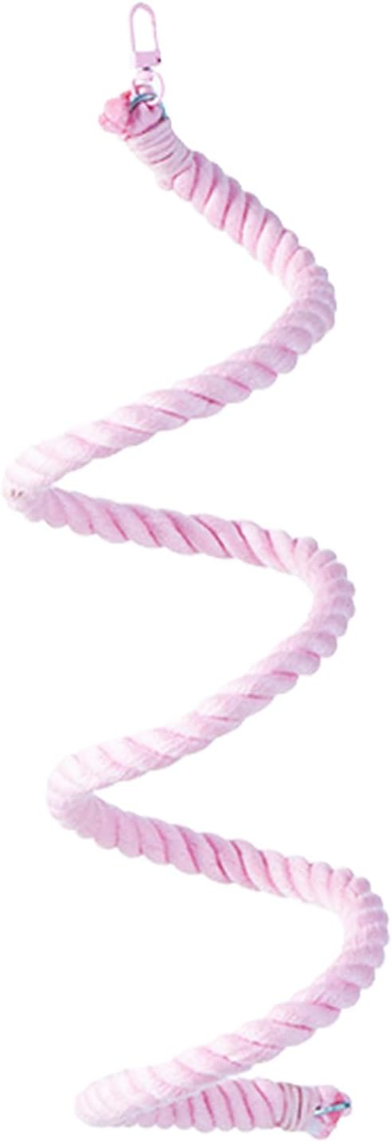 Rope Perches for Bird Cages - Colorful Cage Chewing Toys for Small Medium Parrot - Multi-Color Peony Chewing Swing Cotton Ladder Standing Stick image number 1