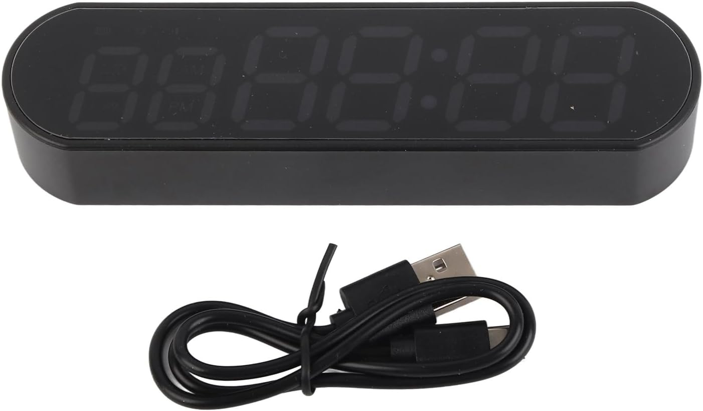 Gym Timer Clock, LED Interval Timer for Interval Workout with Count Down, Count Up, Stopwatch, Alarm Clock, Beep Buzzer Control, Portable Rechargeable for Home Gym Fitness Boxing image number 1