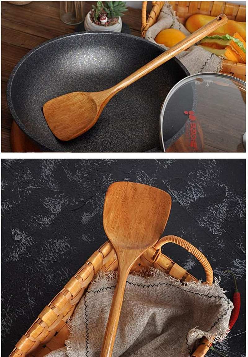 Wooden Spatula. Long Handle Spatula for Cooking.Handmade for Kitchen Cookware. (Spatula)