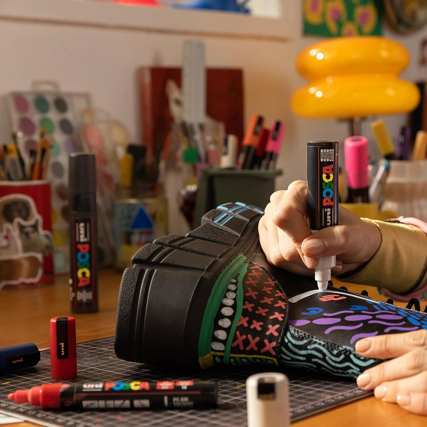 Posca PC17K 15Mm Chisel Tip Marker, Black image number 3