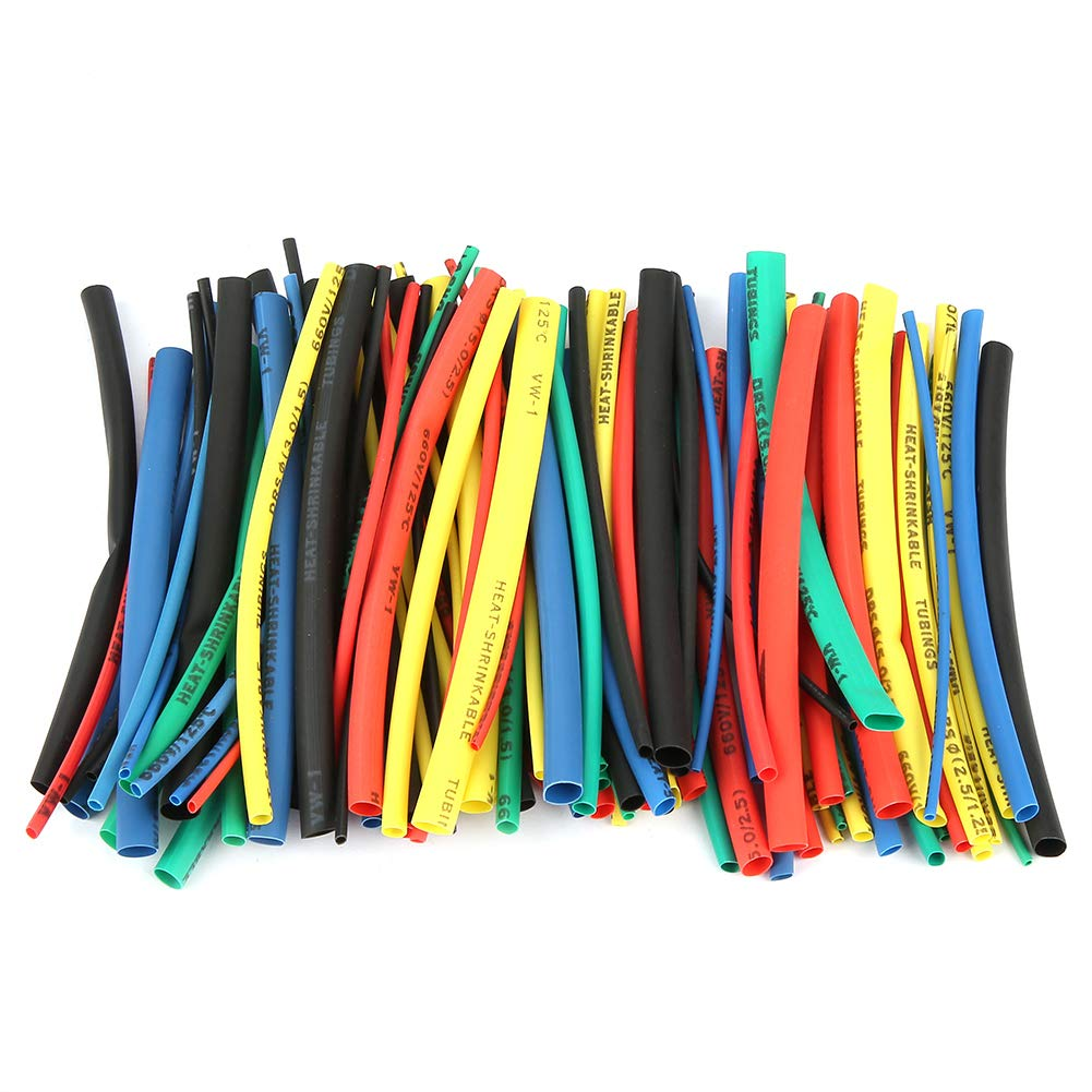 100 Pieces XLPE Heat Shrink Tubing Electrical Cable Insulation Tubing 5 Colors 5 Sizes 100Mm Cable Connector Repair Mechanical Protection image number 1