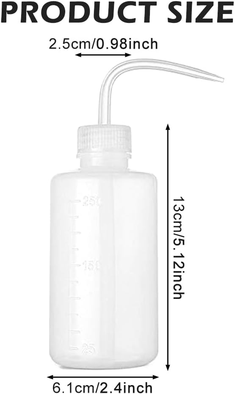 Wash Bottle,2Pcs 250Ml/8Oz Squeeze Bottles,Succulent Watering Bottle,Safety Bottles Watering Tools,Plastic Squeeze Bottle for Chemistry, Industry, Lab & Gardening image number 1