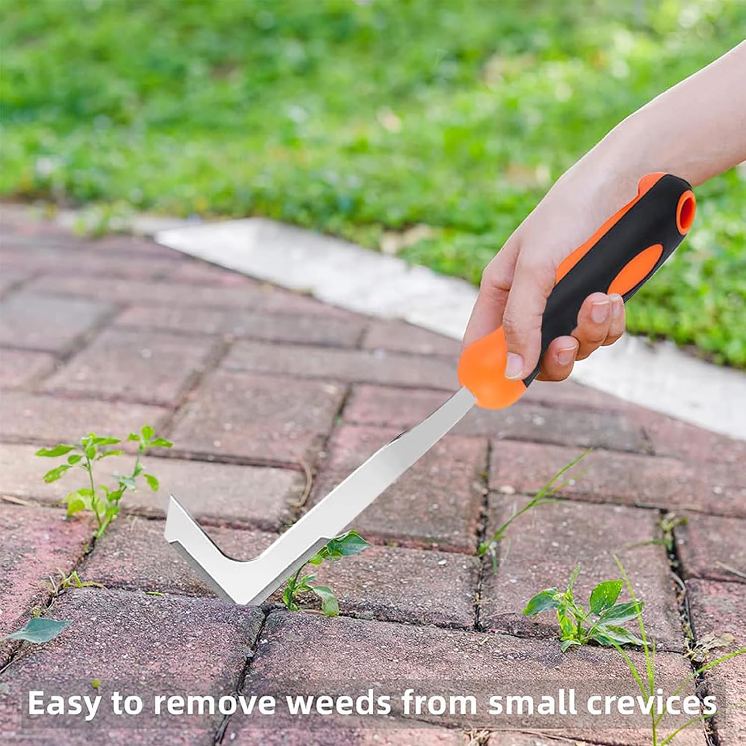 3 Pack Weed Puller Tool, Weeding Tool,Portable Garden Weeder Tool, Suitable for Removing Moss from Garden Lawns and Courtyards, Lawn Edgers, and Driveway/Sidewalk Tools image number 2