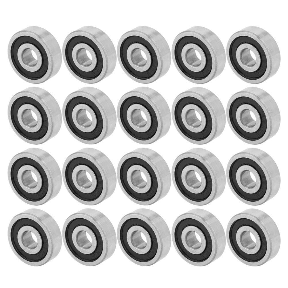 20Pcs 625RS Deep Groove Ball Bearing Rubber Sealed Deep Groove Ball Bearings 16Mmx5Mmx5Mm