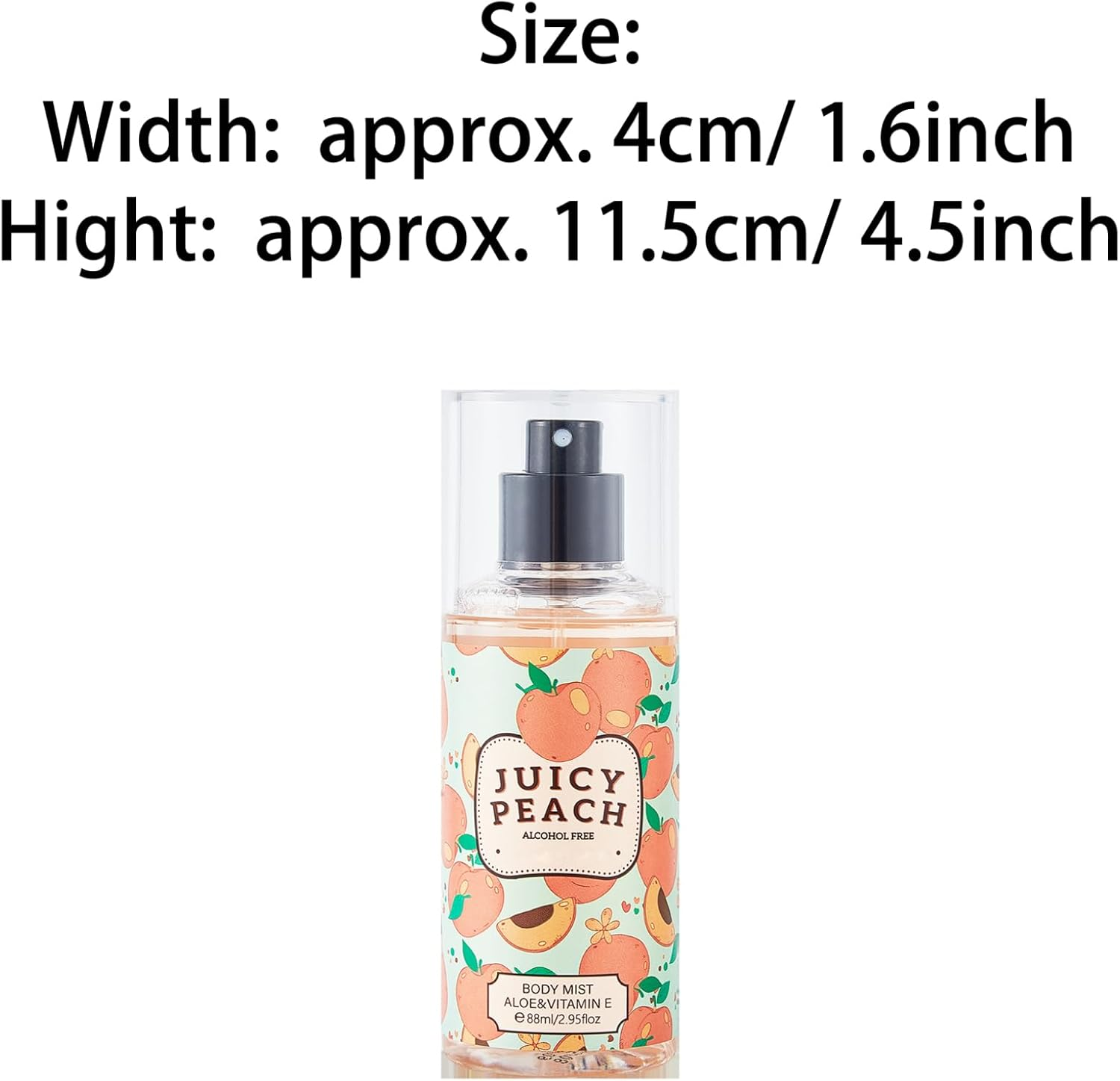 Choomomo Lightweight Alcohol Free Body Mist 88Ml Grape Hami Melon Scented Spray for Women Men Long Lasting Daily Perfume Juicy Peach One Size - Fresh Grape image number 2