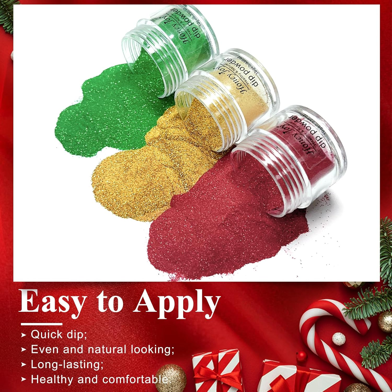 Honey Joy 6 BOX/SET Spring Summer Blue Orange Green Fine Dip for Nails Powder Kit Chocolate Glaze Fine Dipping Powder Colors No Need Lamp Cure,Like Gel Polish Effect,Even & Smooth Finishing (Dp-G-6Pcs-10G/Box) - Dp-P-6Pcs-10G/Box image number 5