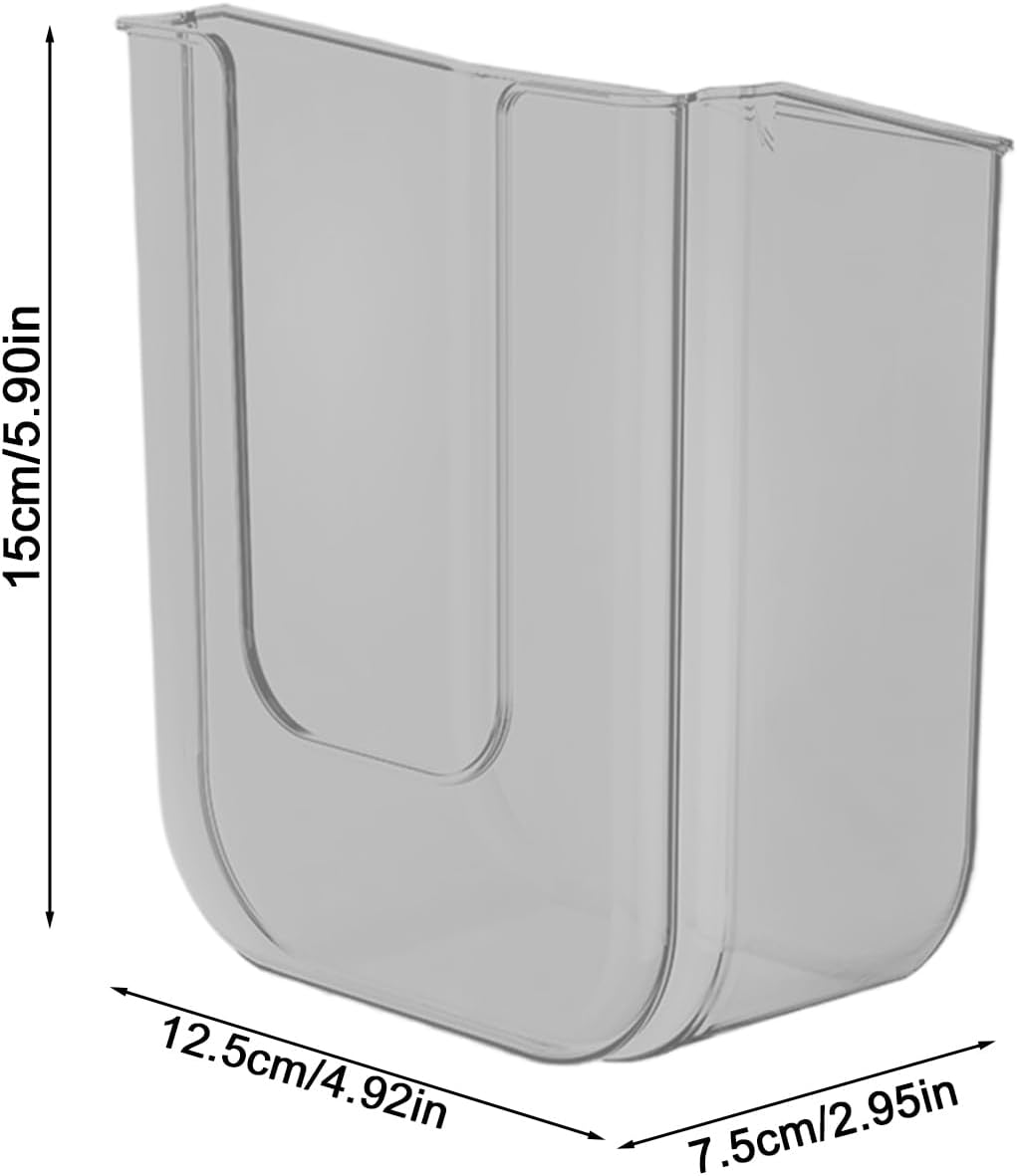 Wipe the Holder for Bathroom, Flushable Tissue Dispenser, Wall Mounted Container, Wiping Holder, Box Organiser, Refillable Fabric Dispenser for Bathroom, Kitchen, Bedroom, Family House - White image number 7