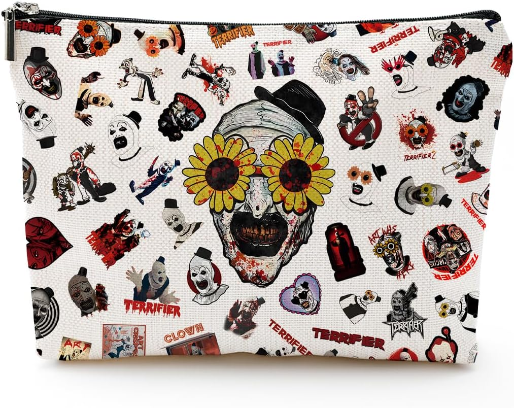 Qualitylife Horror Musical Makeup Bag, White image number 4