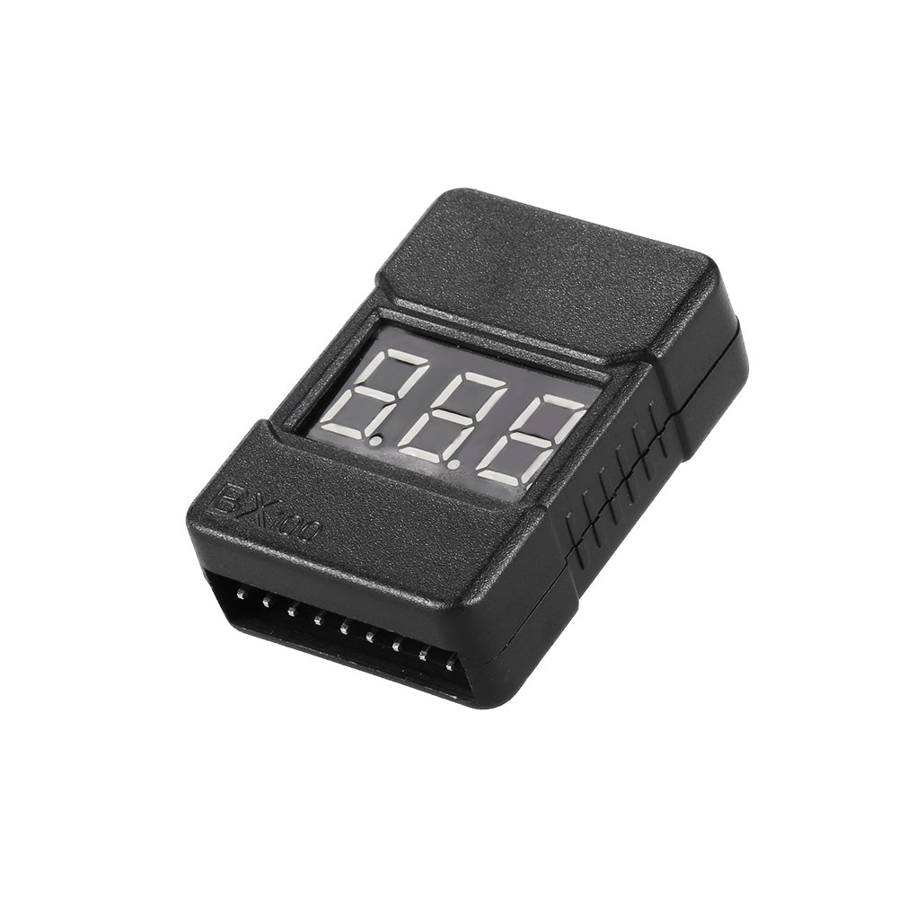 BX100 1-8S Lipo Battery Voltage Tester Low Voltage Buzzer Alarm with LED Indicator image number 4