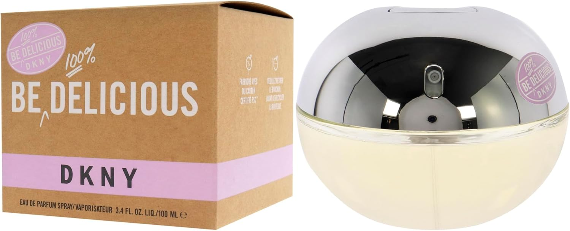 DKNY Be 100% Delicious Eau De Parfum Spray for Women 100 Ml image number 5