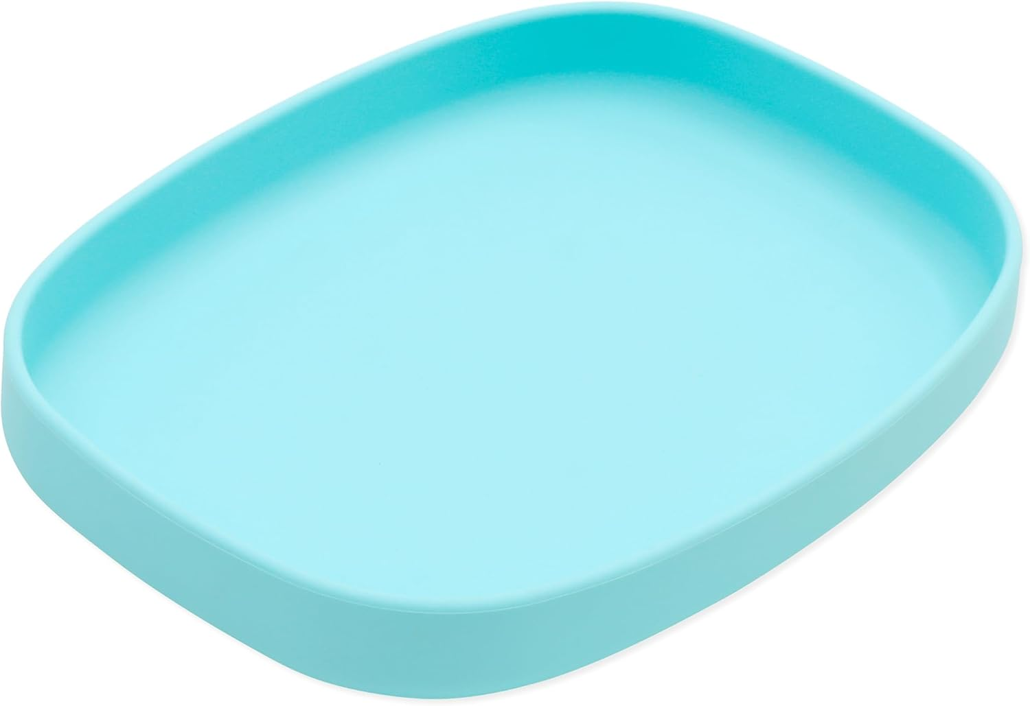 Bumkins Silicone Suction Grip Tray, Kids Large Plate, BPA Free, Microwave and Dishwasher Safe, Marble