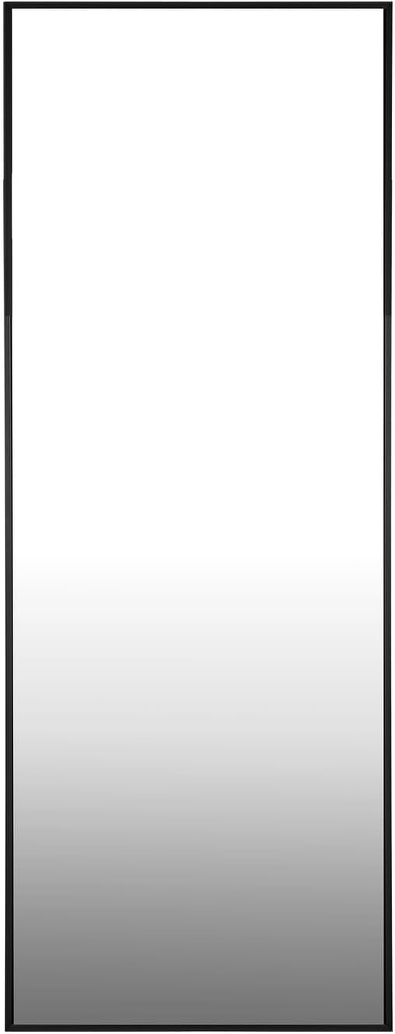 Oikiture 166 X 60Cm Full Length Mirror with Aluminium Frame and Non-Slip Edge Rectangle Floor Standing Mirror for Home Living Room Black image number 6