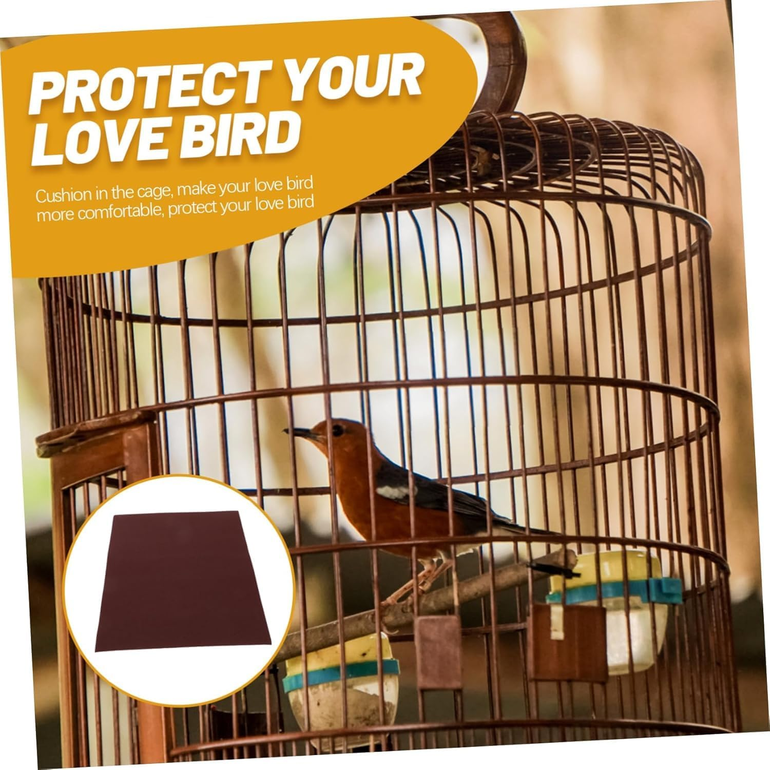 Ksngtixe 20 Pcs Sand Perch Covers for Bird Cages - Safe Claw Grinding Pads for Parrots, Budgies & Small Birds | Durable Non-Slip Perch Liners with Quiet Design image number 3