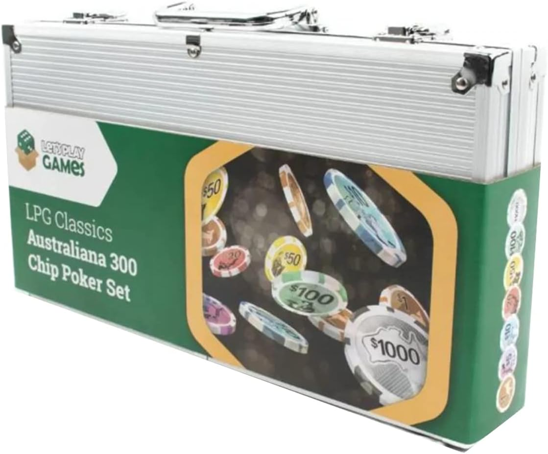 LPG Australiana Poker Set - 300 Chips image number 3