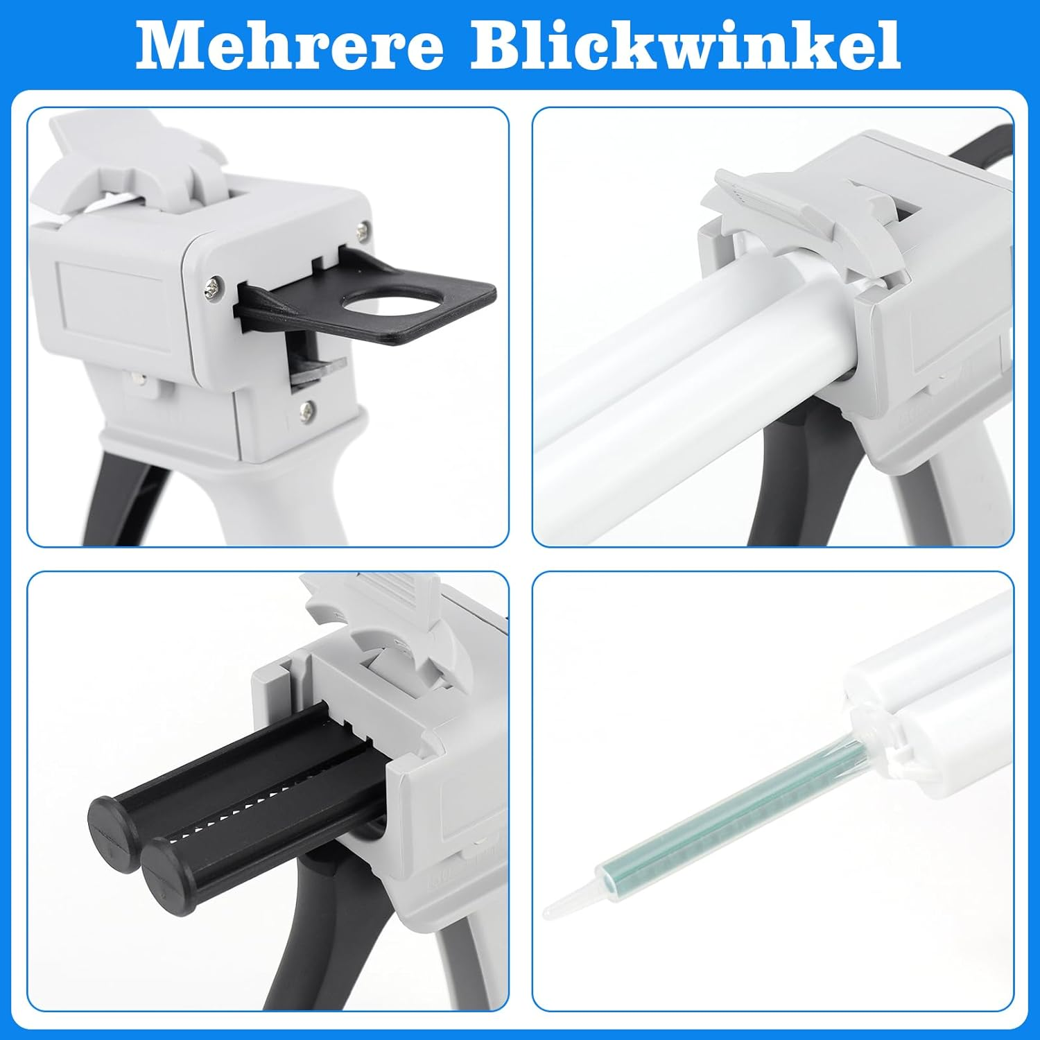 50 Ml AB Epoxy Glue Gun Handle Glue Mixed Dosing Gun for Mixing (2 Components 1:1 50 Ml) image number 3