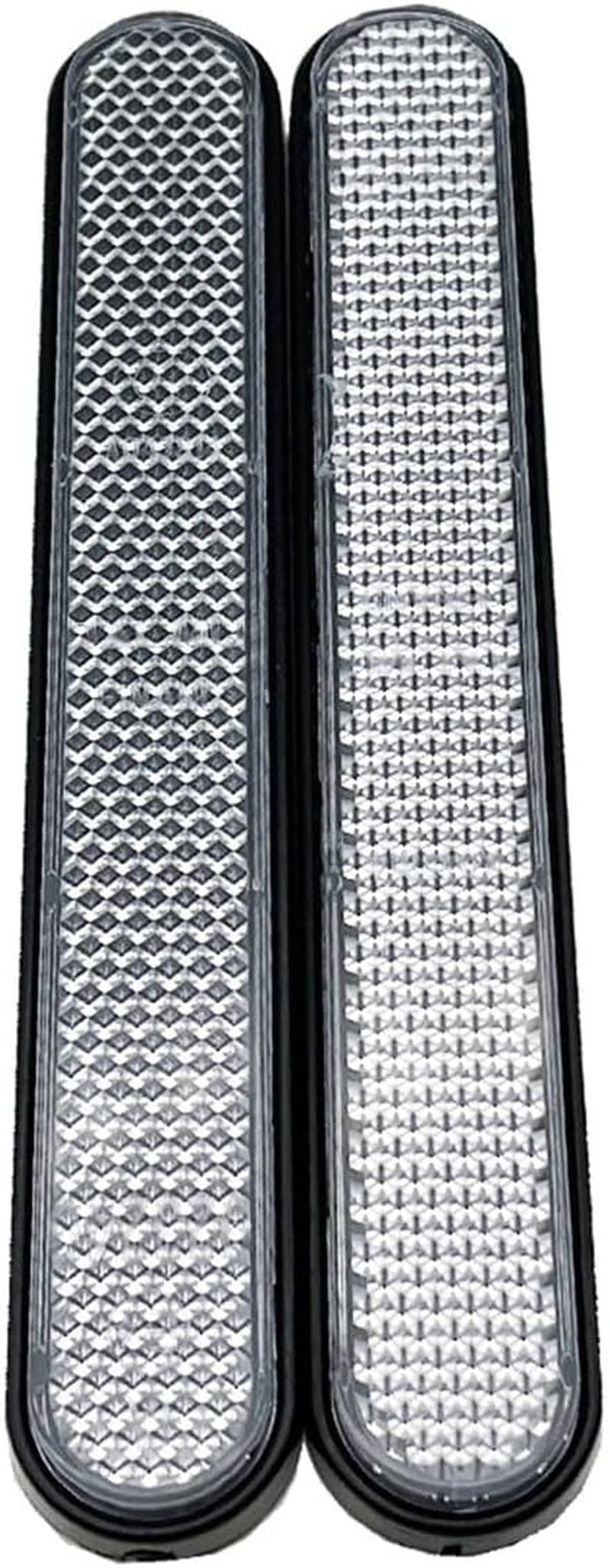 Motorcycle Front Fork Reflector Sticker Lower Legs Slider Saddlebag Reflective Cover Compatible with Dyna Softail Sportster Fatboy(Smoke)