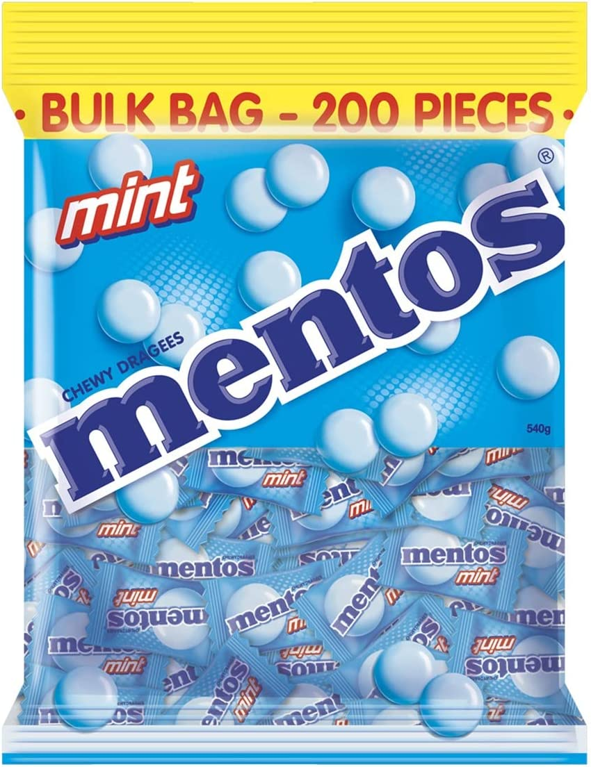 Mentos Mint Candy Pillowpack, Minty Freshness and Enjoyable Chew, 540G image number 1