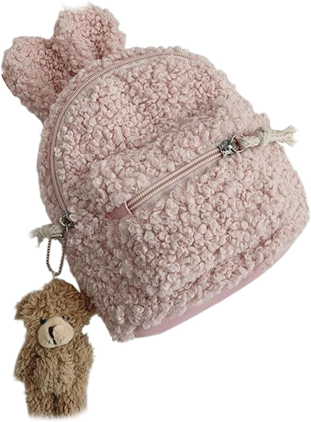 Durable Plush Bunny Childrens Backpack Built to Last Made of Plush Polyester Plush Bunny Backpack Smooth, Purple