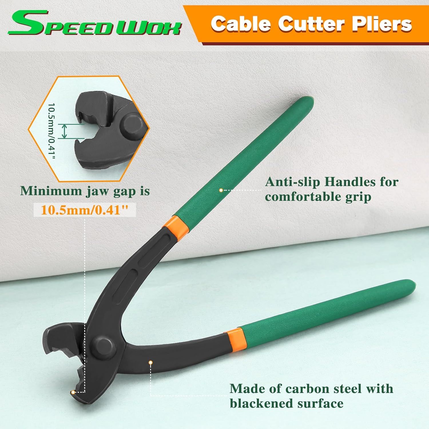 SPEEDWOX Ear Clamp Plier, No Ear Hose Clamps Pliers Hose Clamps Pincer Ear Clamp Pincer Clamp Tool for Stepless Low Profile Clamps for Securing Pipe Hoses and Automotive Use image number 6