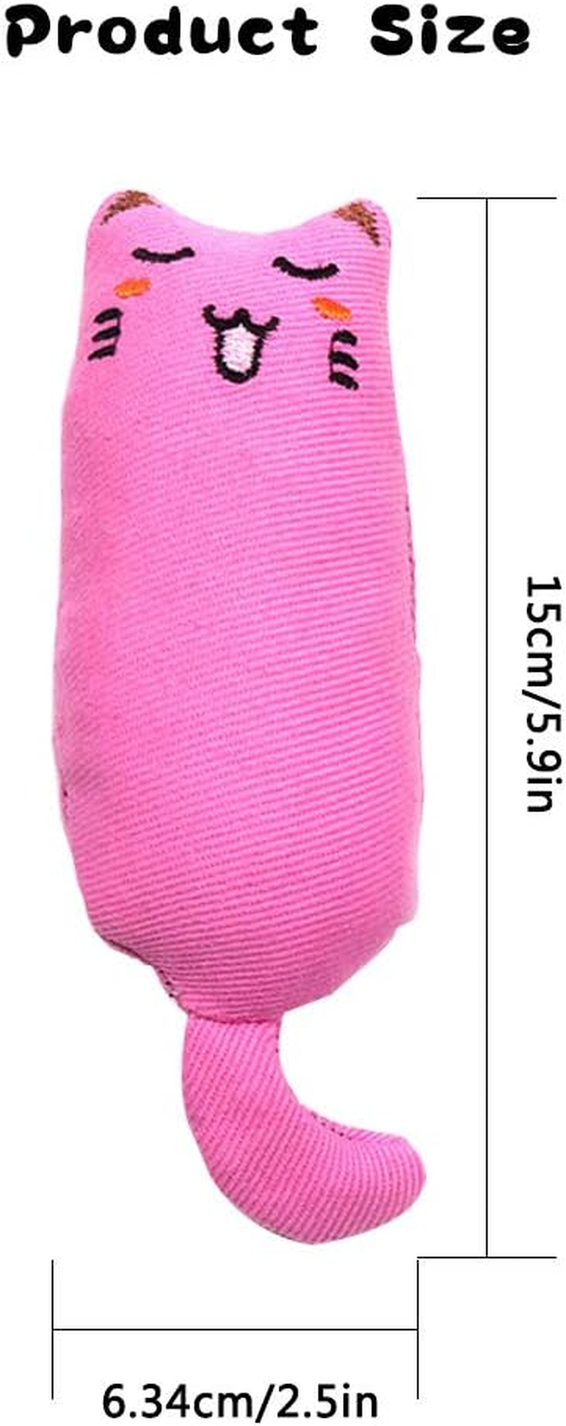 Maxin 6 Pcs Catnip Toys for Indoor Cats Interactive Cat Chew Bite Supplies for Cat Kitty Kitten,Catnip Toy Cat Toys Set Teething Chew Toy image number 3