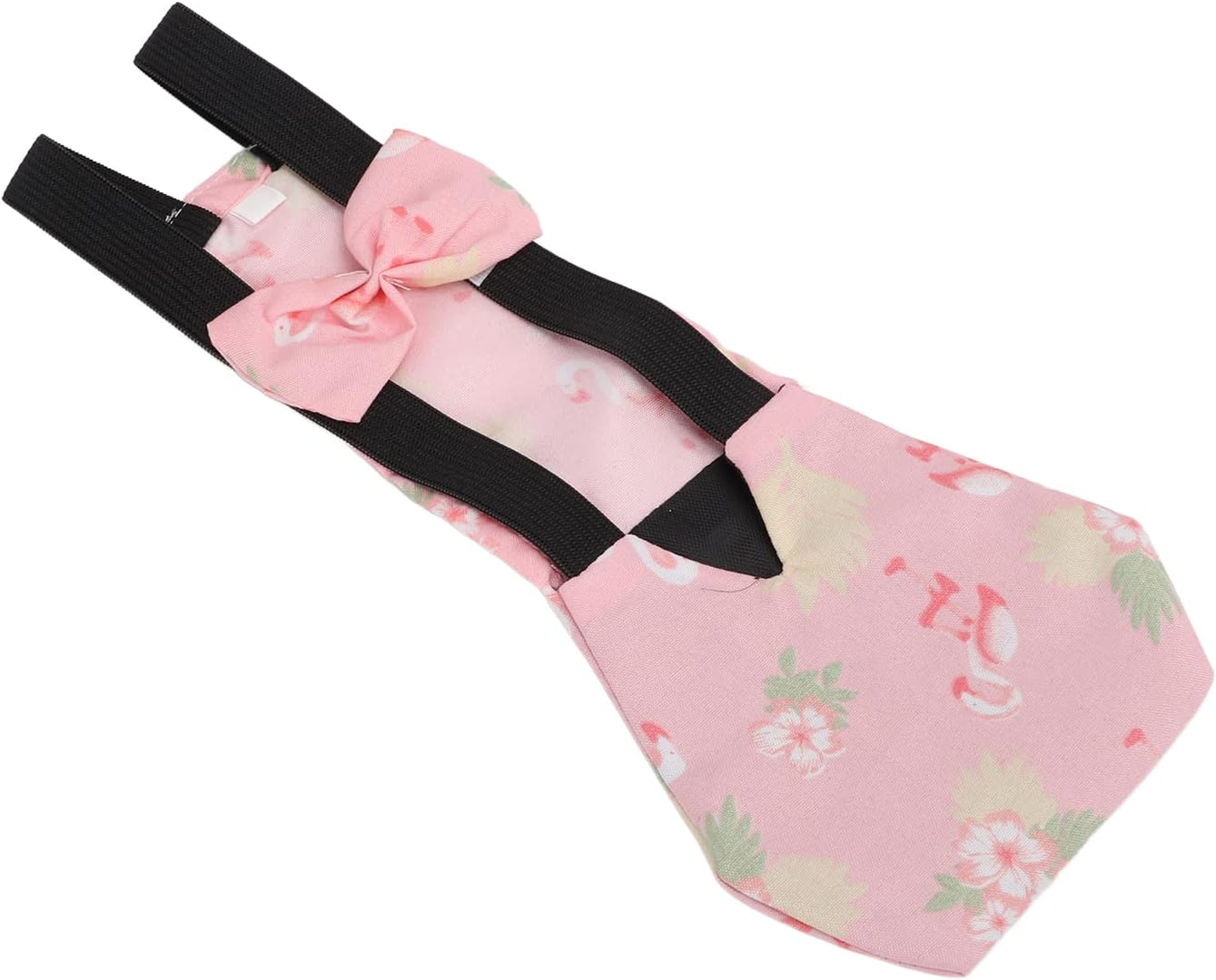 Chicken Nappy Clothes, Nylon Buckle Pet Duck Diapers Breathable Fashion Waterproof with inside Pocket for Chicken for Duck(Flamingo, L) image number 6