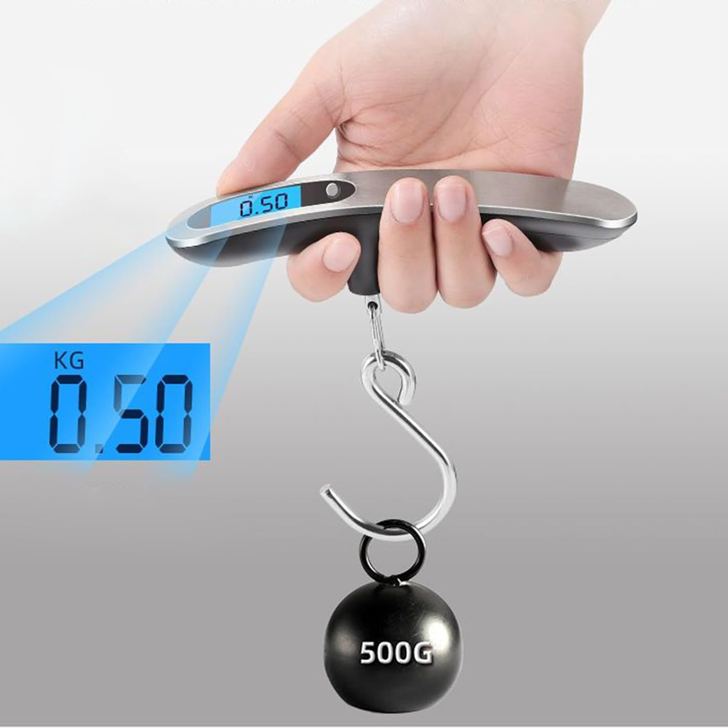 Digital Scale for Luggage | Bag Scale for Travel 110Lb - Weighing Tool Portable for Home Kitchen Shipping Express Postal Airplane Bag Fishing Camping Outdoor