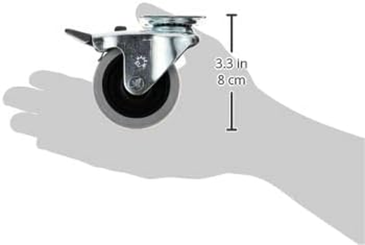 MP Bergamo ZEEZ Bracco 4, 5 & 6 Travel Carrier Wheels, Grey image number 1