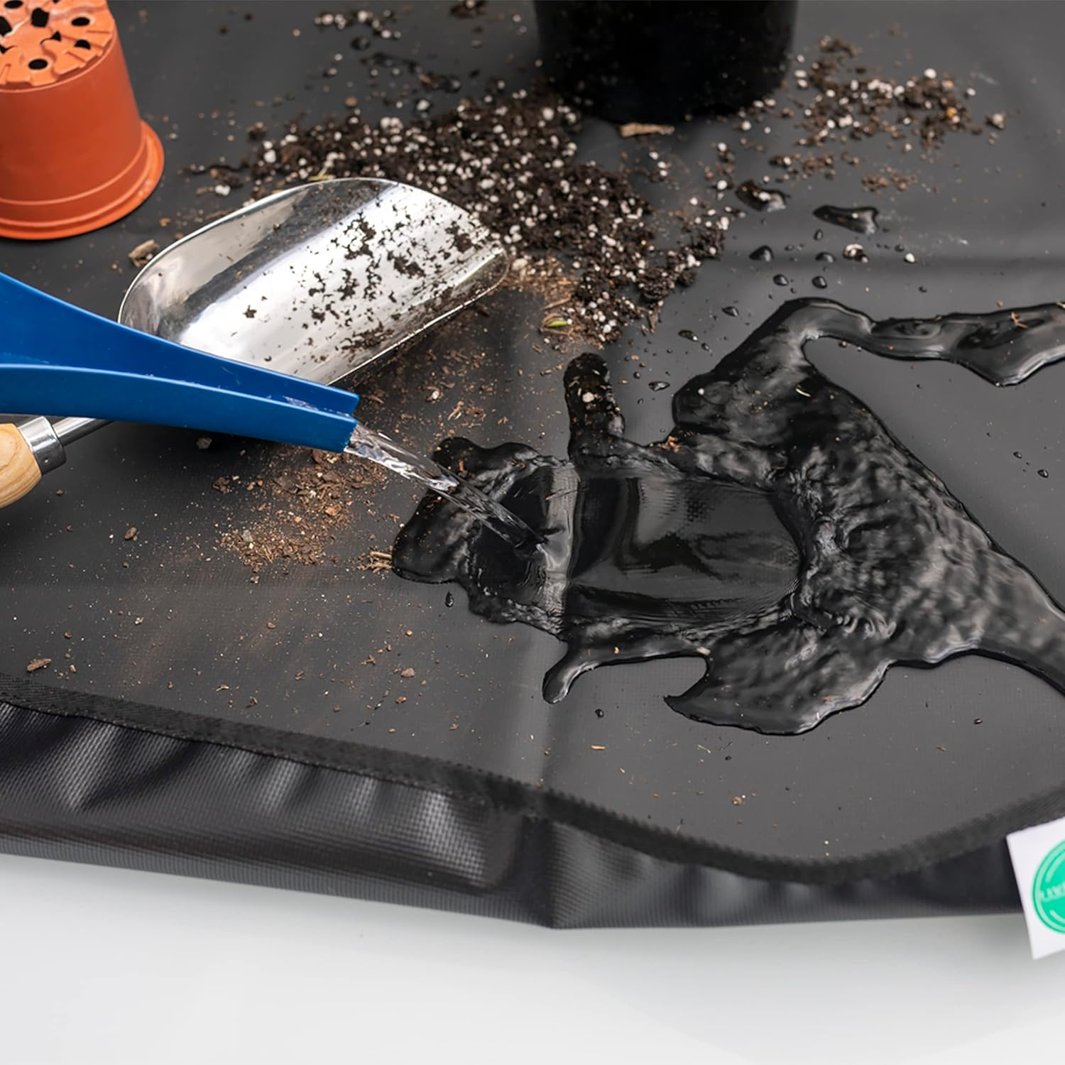 Five Lime, Plant Repotting Mat, Indoors or Balcony Plant Transplanting, Waterproof, Foldable and Portable, Ideal for Bonsai, Succulent and Flower Pots. image number 6