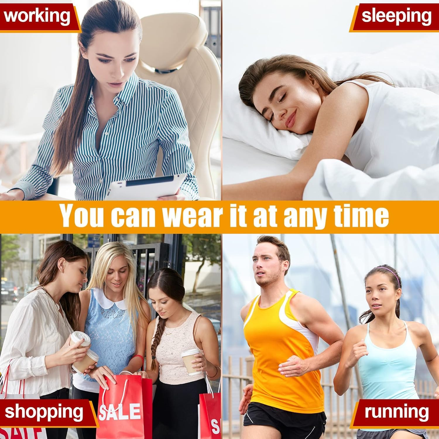 2Pair Bunion Corrector Bunion Relief Sleeves for Big Toe Straightener,Orthopedic Corrector Brace Protector Bootie Toe Separator for Men Women Hallux Valgus at Day Harmer Toe Elder image number 5