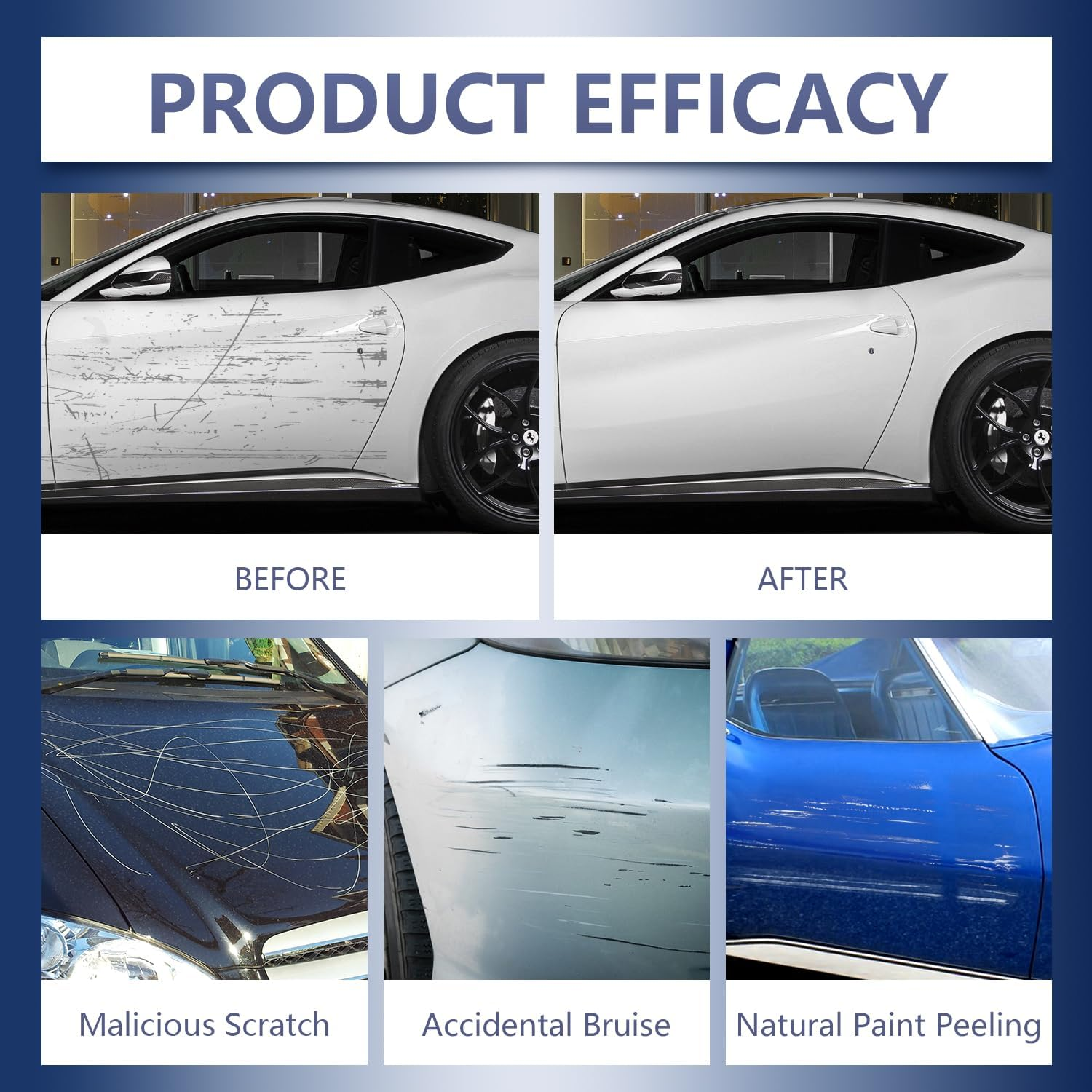 2Pcs All Cars Magic Pen, Car Scratch Repair Pen Set, Magic Car Paint Scratch Repair, Quick Fix for Scratches and Paint Damage, Easy to Use, Fits All Car Colors image number 6