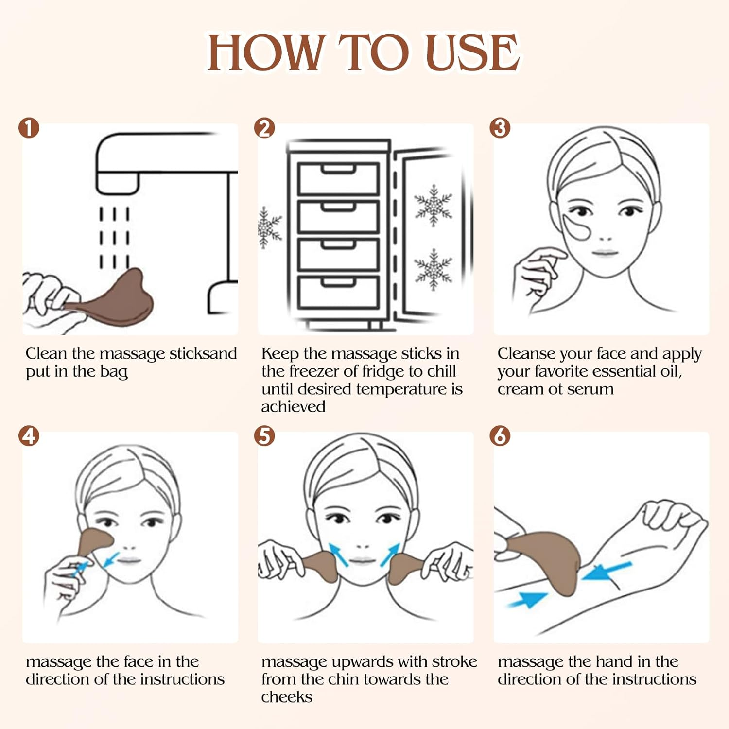 Running Man Ice Globes -Facial Skin Care Tools for Women, Cryo Sticks -Unbreakable Stainless Steel and Special Design, Esthetician Supplies Cooling Spa Globes - Silver image number 5