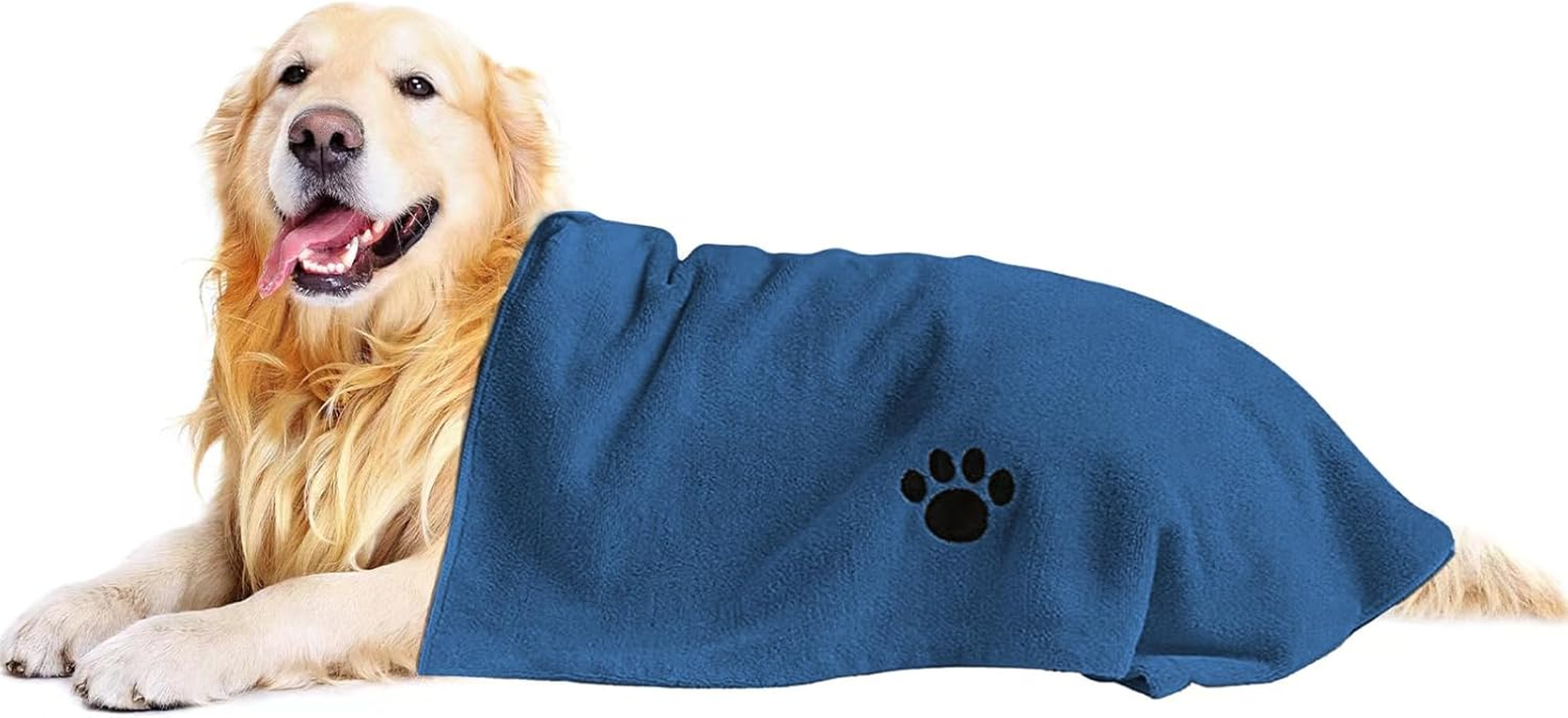 Puomue Microfiber Dog Towels for Drying Dogs, Super Absorbent and Soft Pet Grooming Towel, 40 Inch X 23.6 Inch, Perfect for Large, Medium or Small Dogs (40''X23.6'' - 3 Pack, Green)