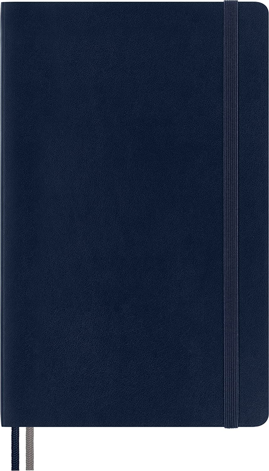 Moleskine Classic Soft Cover Expanded Plain Notebook, Large, Sapphire Blue image number 4