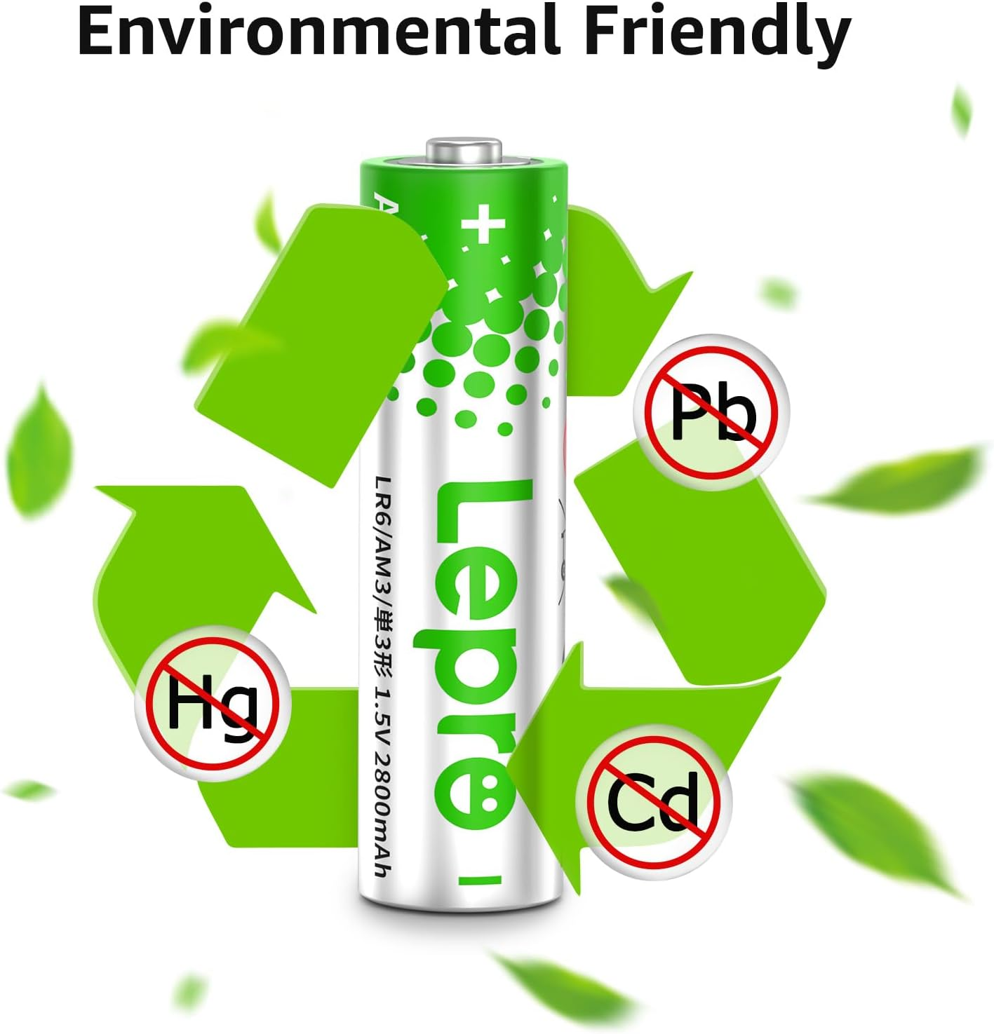 Lepro AA & AAA Batteries 24 Pack, 1.5 Volt Alkaline Batteries with High Capacity, Anti-Leakage, Long Lasting Power, LR03 LR06 MN2400 MN1500 Batteries Pack for Clocks Remotes Mouse Torch image number 6