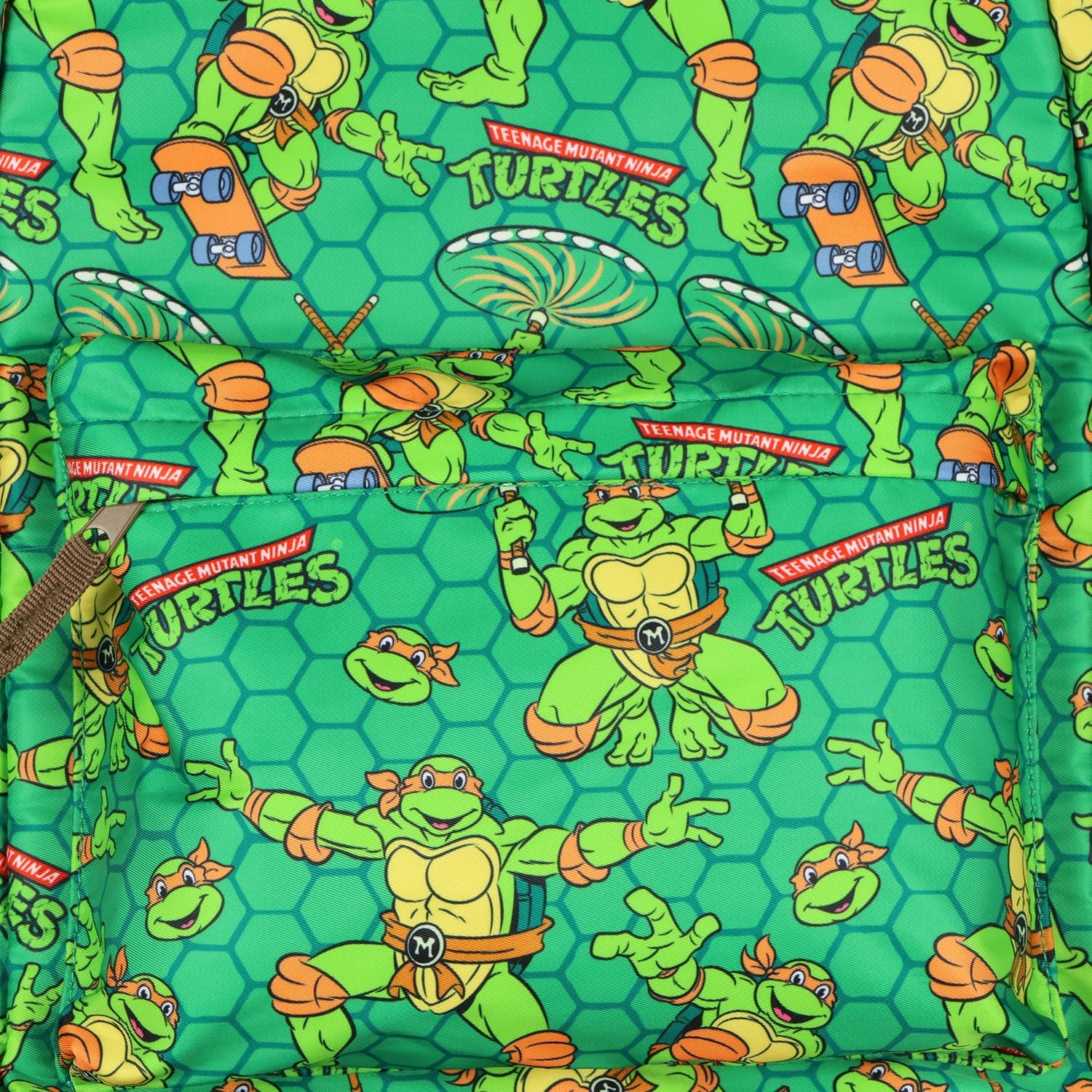 TMNT Backpack Nickelodeon Teenage Mutant Ninja Turtles Mayhem Character Kids School Bookbag, Orange, One Size, Classic