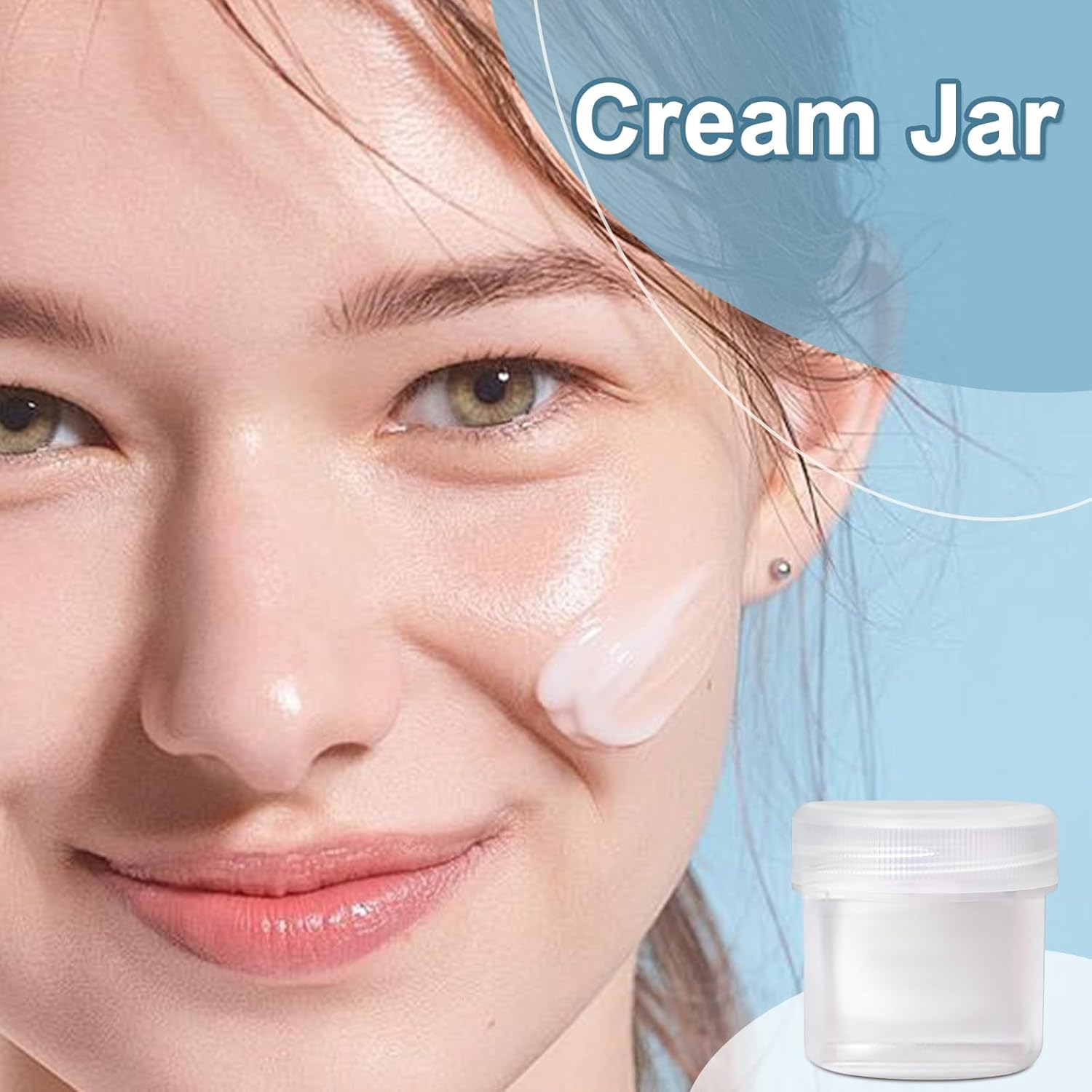 UMETASS TSA Approved Wide Mouth Travel Size Containers, PP Clear Leak Proof Travel Plastic Jars with Lids for Creams Lotion Cosmetic, Jewelry Beads, Sample, Small Items Storage (1 Oz, 4 Pcs) image number 6