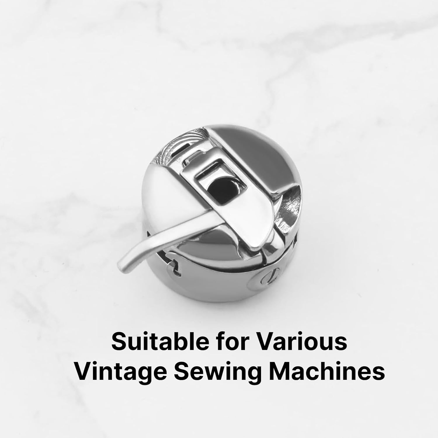 4-Pack Premium Stainless Steel Bobbin Cases for Home Sewing Machine Bobbin, Durable, Universal Fit 22.5X16Mm, Compatible with Bernina, Singer, and Others Ideal for Various Sewing Projects image number 4