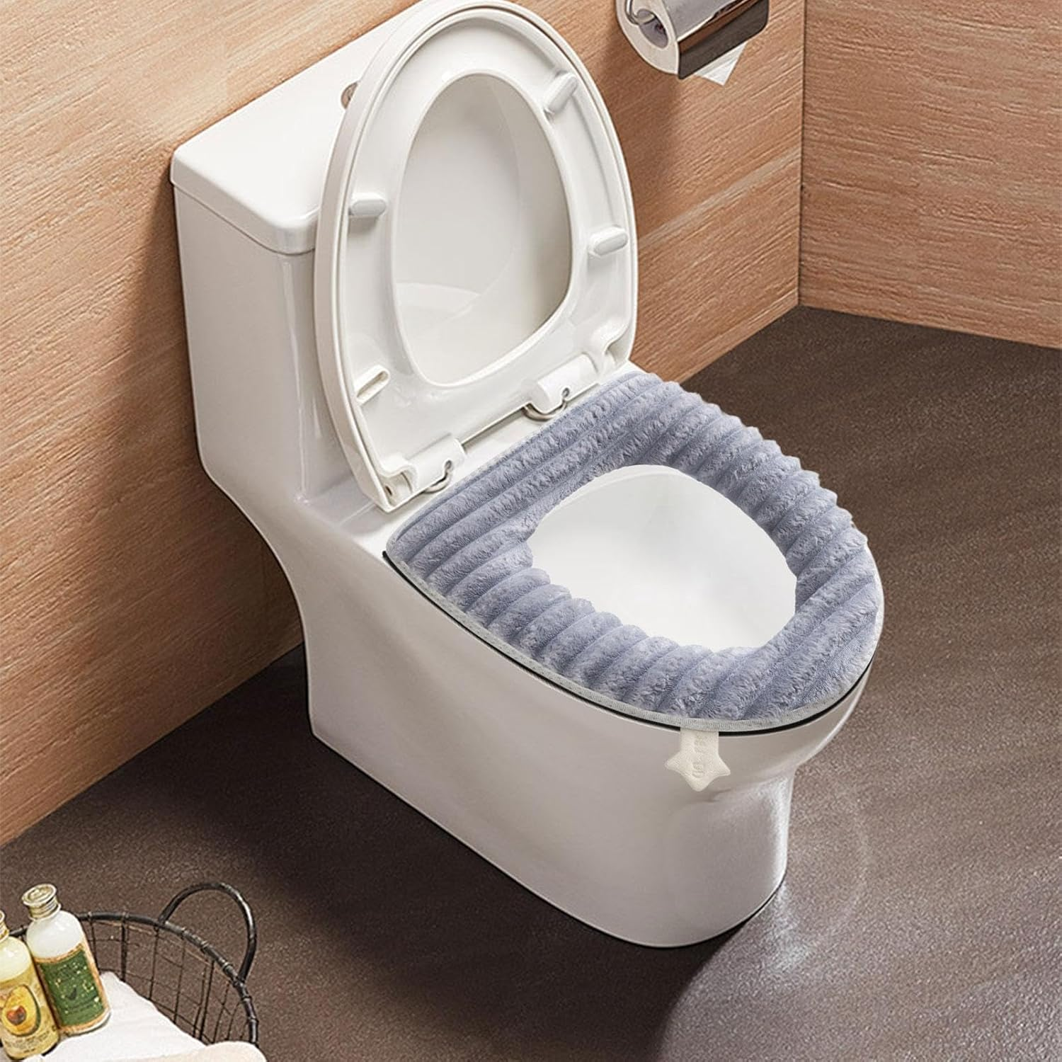 Toilet Seat Warmer Cover - Waterproof Cover Pad,Portable Toilet Cushion, Reusable Toilet Seat Covers for Home, Studio, Hotel, Travel image number 2