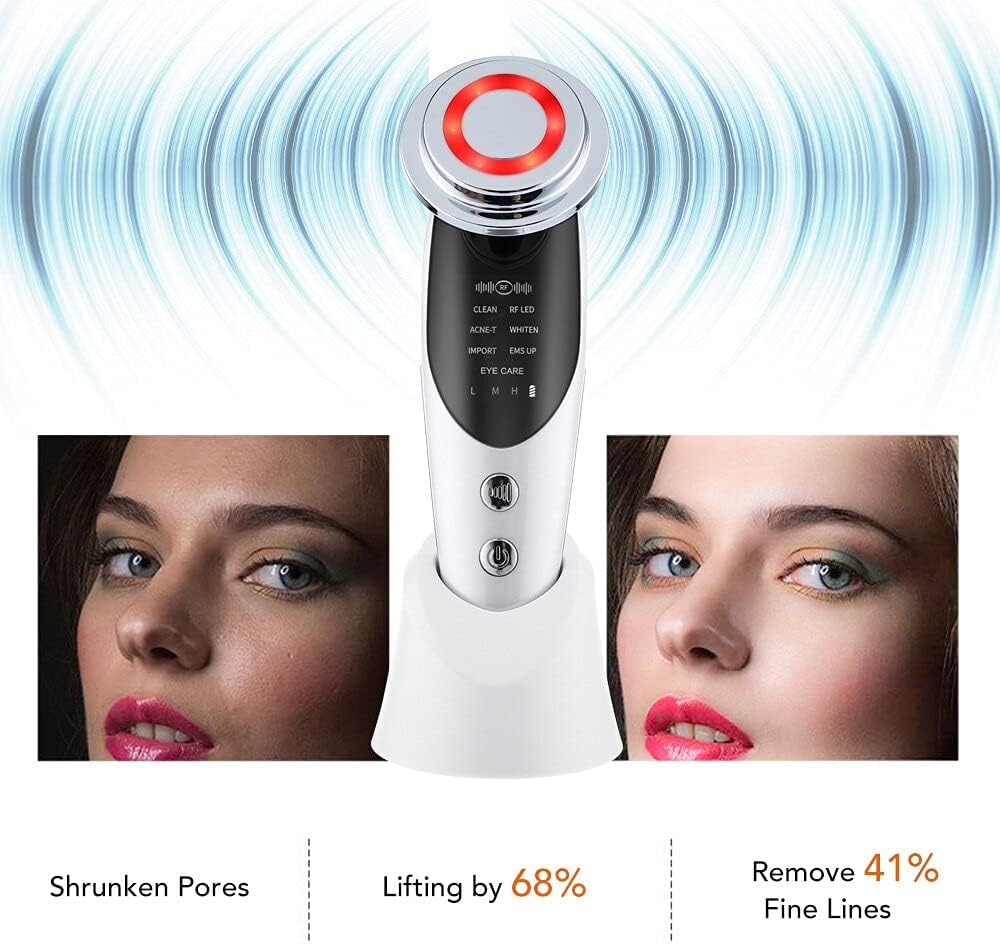 7 in 1 Face Lift Devices EMS RF Microcurrent Skin Rejuvenation Facial Massager Light Therapy anti Aging Wrinkle Beauty Apparatus image number 5